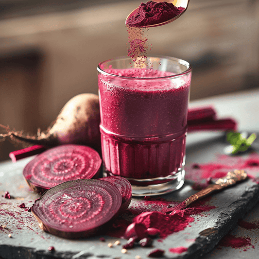 SpiceBloom Top Grade Polish Beetroot Powder – deep vibrant red colour, smooth fine texture, pure and natural, ideal for smoothies, lattes, baking, and natural food colouring