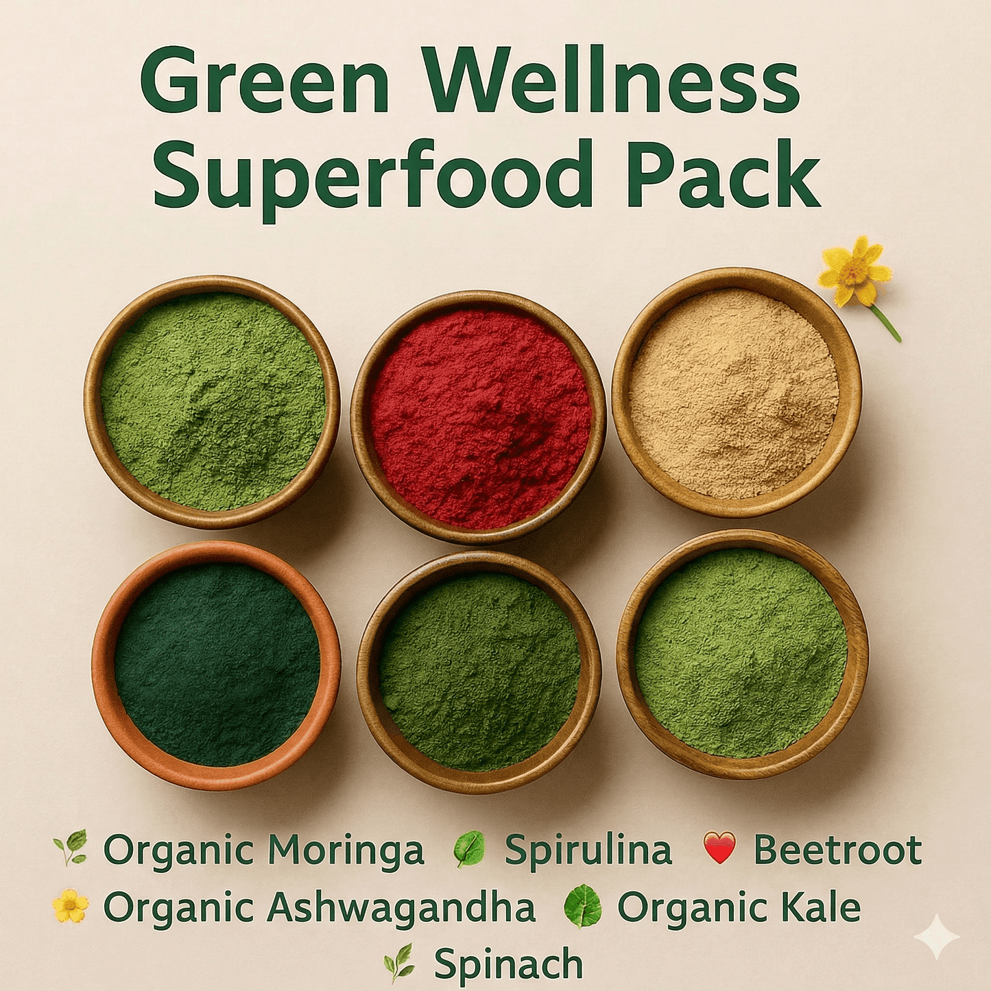 Green Wellness Superfood Pack 570g | SpiceBloom NZ - Spice Bloom