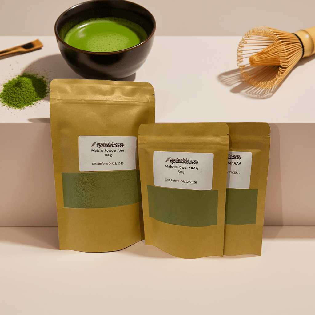 Organic Matcha Green Tea Powder – AAA Grade | 50g to 500g | SpiceBloom NZ - Spice Bloom
