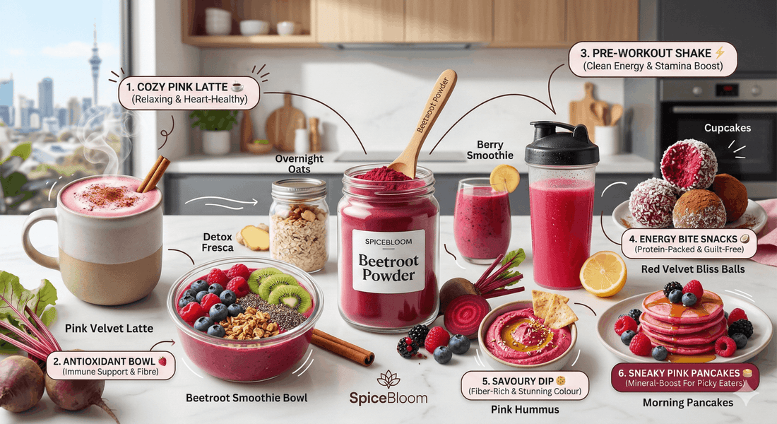 10 Amazing Beetroot Powder Recipes: Smoothies, Lattes & Natural Energy - Spice Bloom