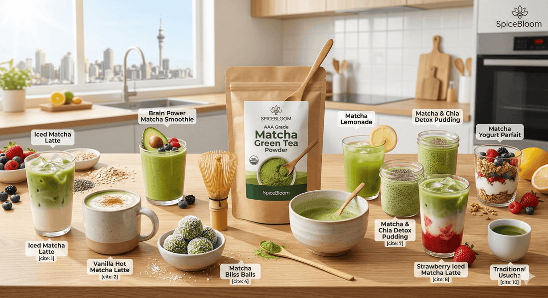 10 Amazing Matcha Recipes: Lattes, Smoothies & Clean Energy - Spice Bloom