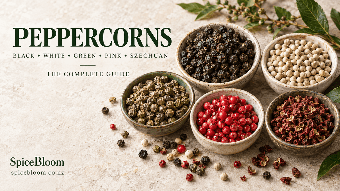 Peppercorns: The Complete Guide to Black, White, Green, Pink & Szechuan - Spice Bloom