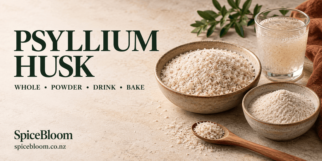 Psyllium Husk NZ: How to Take It, How to Bake With It & What Goes Wrong - Spice Bloom
