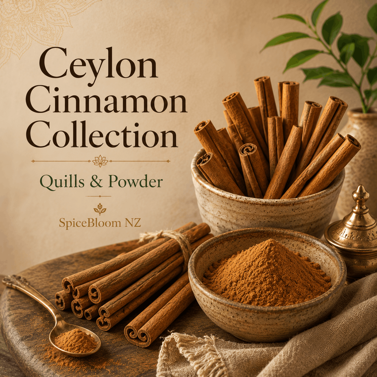 🌿 Ceylon Cinnamon Collection – Quills & Powder - Spice Bloom