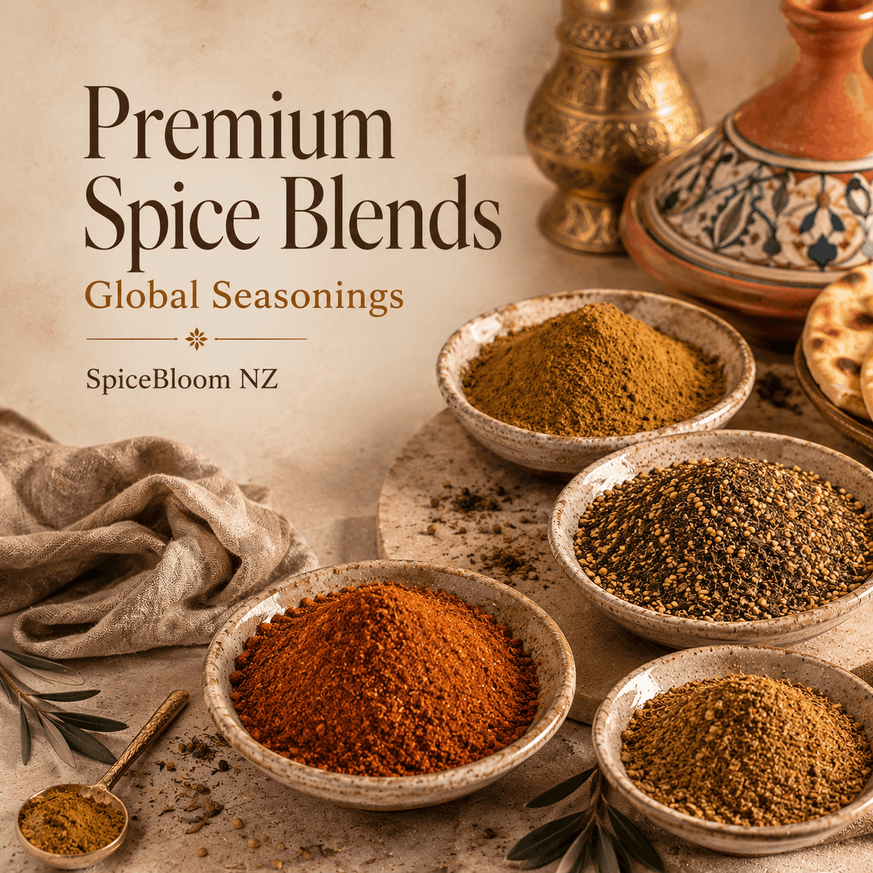 Premium Spice Blends | Global Seasonings | SpiceBloom NZ - Spice Bloom