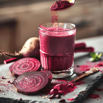 SpiceBloom Top Grade Polish Beetroot Powder – deep vibrant red colour, smooth fine texture, pure and natural, ideal for smoothies, lattes, baking, and natural food colouring