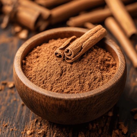SpiceBloom Vietnamese cassia cinnamon powder for baking, desserts, curries, chai, coffee and warming spice blends.