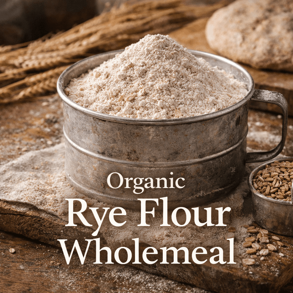 Organic Wholemeal Rye Flour (Italy) | 1kg & 2.5kg | SpiceBloom NZ - Spice Bloom