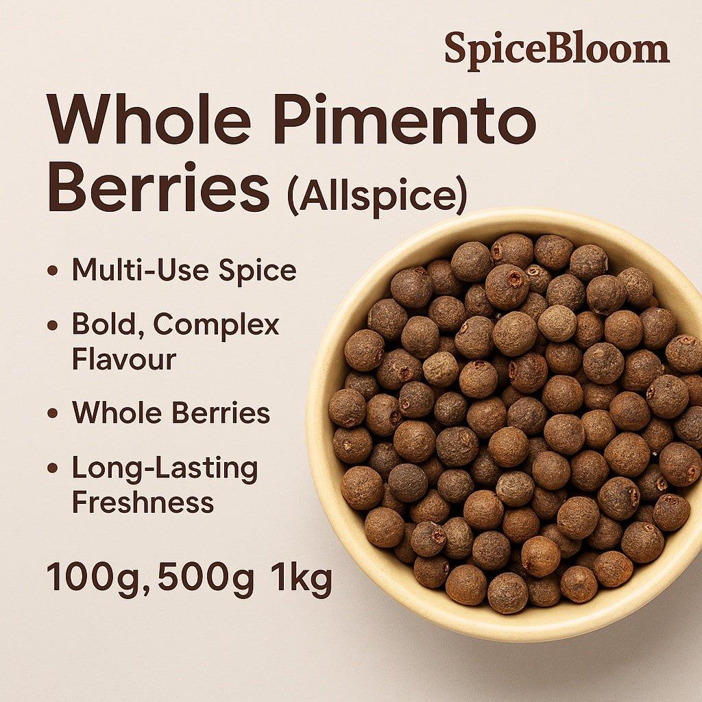 Whole Pimento Berries (Allspice) – 50g, 100g, 500g, 1kg | SpiceBloom - Spice Bloom